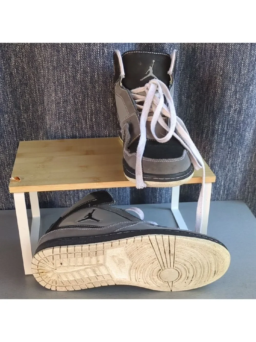 Air Jordan Gray and‎ Black Sneakers